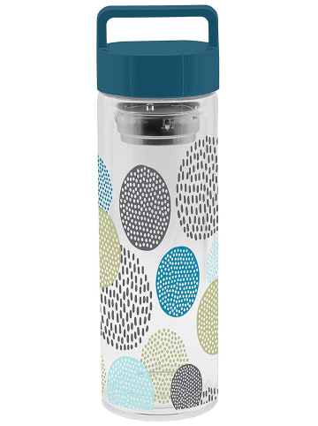 Geda Labels Teeflasche mit Teesieb Skandinavien Design in Blau - 400 ml