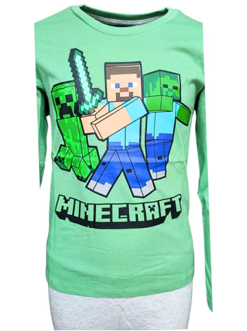 Minecraft Schlafanzug Minecraft Steve & Creeper in Grün