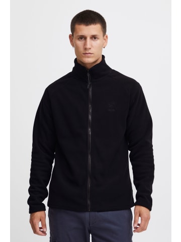 INDICODE Fleecejacke 55648MM Schlichte Basic Fleecejacke mit Stehkragen in Schwarz