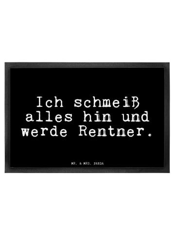 Mr. & Mrs. Panda Schmutzfangmatte Ich schmeiß alles hin... mit S... in Schwarz