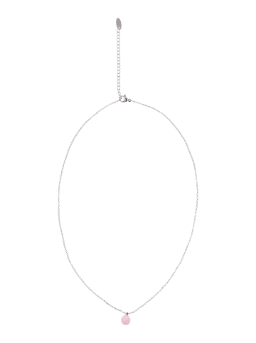 IZIA Women Chain Necklace in Silver Rose