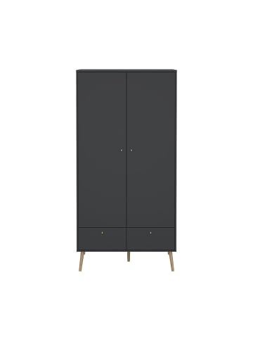 ebuy24 Kleiderschrank Bodo Grau 99 x 59 cm