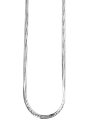 Adeliás Damen Halskette – Schlangenkette aus Edelstahl 40 cm in silber