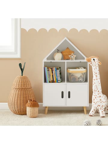 SoBuy Bücherregal in Reinweiß - (W) 30 x (H) 103 x (L) 60 cm