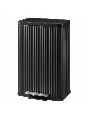 SONGMICS Abfalleimer Patia in Schwarz - (B)33.6 x (H)62.5 x (T)40.3 cm - 50 L