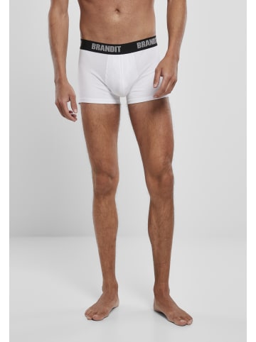 Brandit Boxershorts in wht/blk