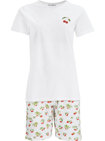 REDBEST Single-Jersey Shorty in weiß