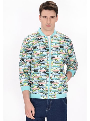 MO Men Jacket in light blue multicolor