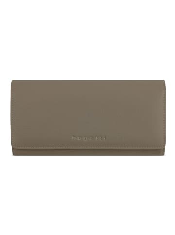 Bugatti Mira Geldbörse RFID Schutz Leder 19 cm taupe