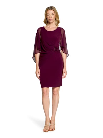 Vera Mont Cocktailkleid mit Raffung in Strong Aubergine