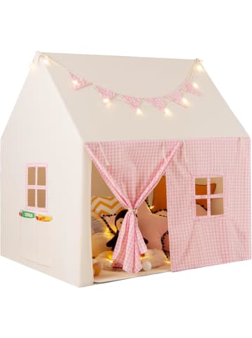 COSTWAY Kinderspielzelt 3-8 Jahren in Rosa