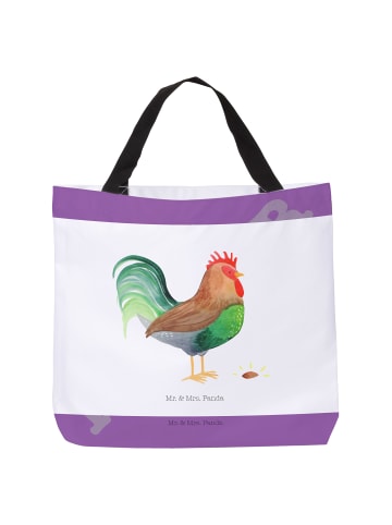 Mr. & Mrs. Panda Tote Bag Hahn Korn ohne Spruch in Weiß
