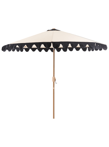 Beliani Marktschirm ISOLOTTO in Beige/Braun/Schwarz - (W) 270 x (H) 238 x (L) 270 cm