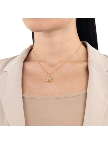 Amor Kette mit Anhänger Silber 925, gelbvergoldet in gold