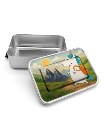 Mr. & Mrs. Panda Lunchdose Einhorn Bergsteiger Design ohne Spruch in Weiß