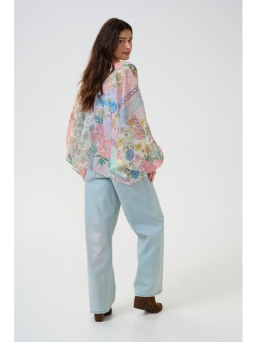 Cream Kimono CRDaze Oversize fit in Tea Green Flower Patchwork