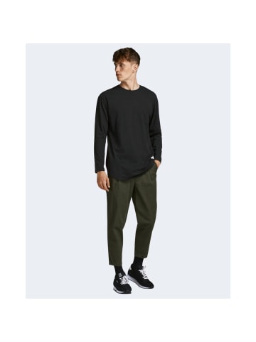 Jack Jones Schwarz Baumwolle Langarmshirt