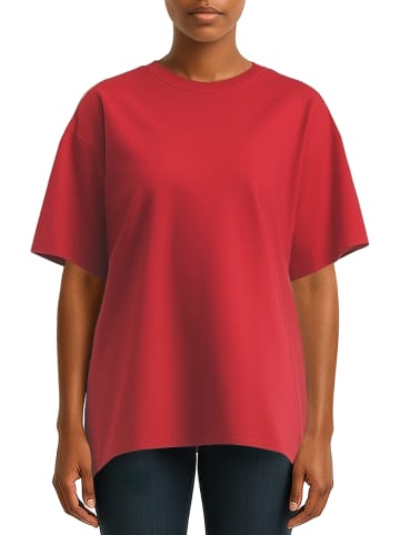 Reichstadt Reichstadt Regular Fit T-Shirt Damen Shoulder Drop 25RSW071 Red S