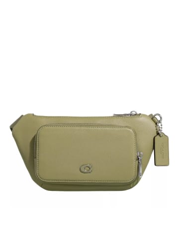 Coach Belt Bag In Crossgrain Leather Moss in light green