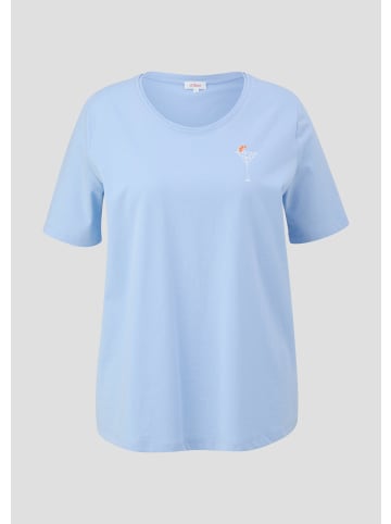 s.Oliver T-Shirt kurzarm in Blau