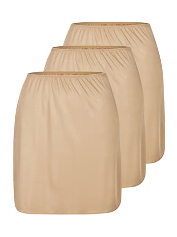 Nina von C. 3er Pack Halbrock Länge in caramel