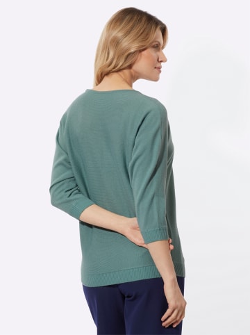 Sieh an! Fledermauspullover in jade