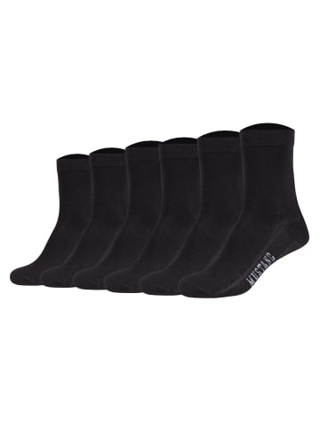 Mustang Socken 6er Pack in Schwarz