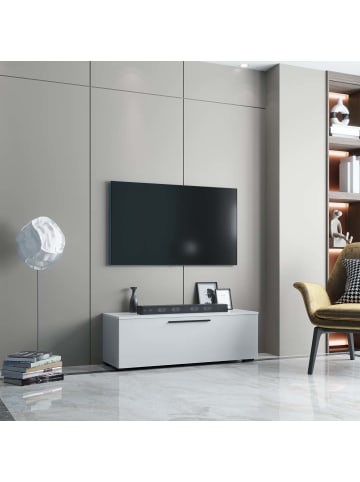 ebuy24 TV Tisch ArilaL 8 Weiß 115 x 40 cm