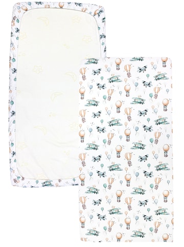 TupTam Baby Kinder Spannbettlaken 2er Pack in grün