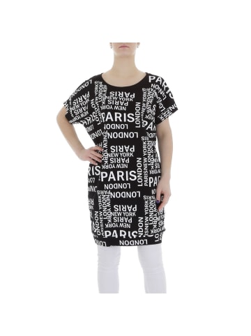 Ital-Design Bluse in Schwarz und Weiß