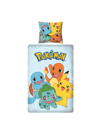 MTOnlinehandel Bettwäsche-Set "Pokemon Dream Team " in Blau