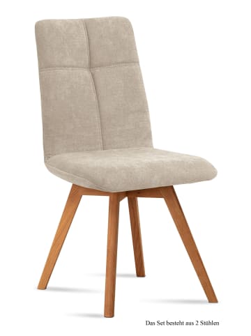 58 aufm Kessel ESSZIMMERSTUHL (2er-Set) Dimut 47x92x60 Eiche geölt/Natur