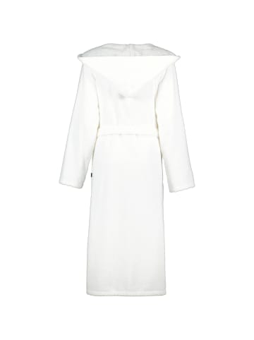 Cawö Cawö Bademäntel Damen Kapuze Classic 4345 weiß-silber - 607 in weiß-silber - 607