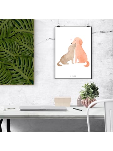 Mr. & Mrs. Panda Poster Hunde Liebe ohne Spruch in Weiß