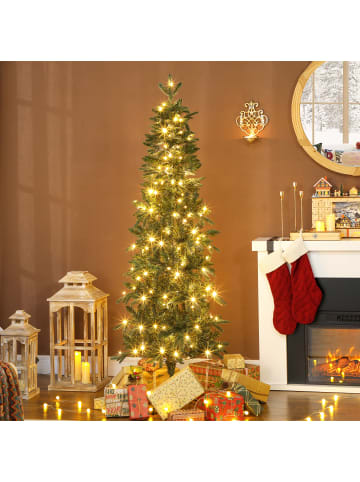 HOMCOM Künstlicher Weihnachtsbaum-60L x 60B x 180H cm-Grün