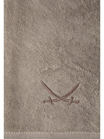 Sansibar 2er Badetuch-Set „Frottier-Kollektion Classic“, 90x180 cm in Taupe