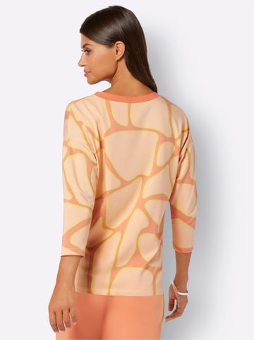 creation L Shirt in papaya-apricot-bedruckt