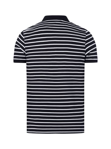Nils Sundström Poloshirt in marine weiß