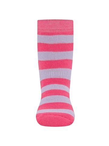 ewers 2er-Set Stoppersocken ABS 2er Pack Regenbogen/Ringel in sorbet pink-beige mel.