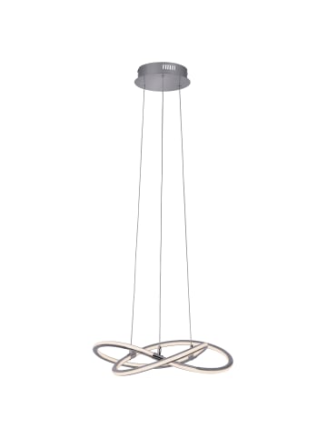 näve LED Pendelleuchte "ODRIVE" in chrome - (L)45 cm x (B)45 cm x (H)120 cm - EEK G