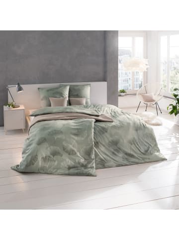 Estella Mako-Interlock-Jersey Bettwäsche in oliv