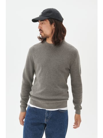 Matinique Strickpullover MAlagoon Gerade Passform in Medium Grey Melange