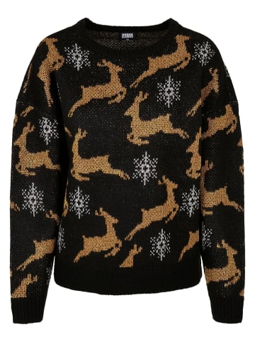 Urban Classics Urban Classics Gestrickter Rundhalsausschnitt in black/gold