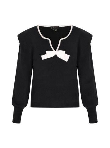 faina Damen Pullover in Schwarz Weiss