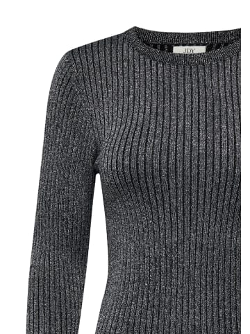 JACQUELINE de YONG Strickpullover Rundhals Langarm Komfortabel in Anthrazit