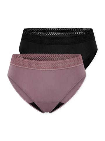 Schiesser Periodenslip Schiesser Care in lila, schwarz