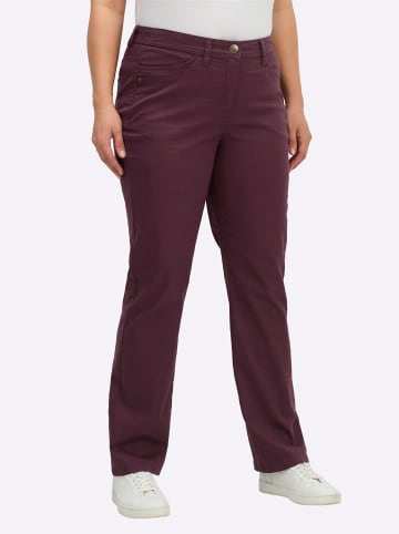 sheego Twill-Hose in burgund
