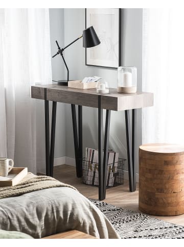 Beliani Konsolentisch ADENA in Braun/Schwarz - (W) 100 x (H) 81 x (L) 40 cm