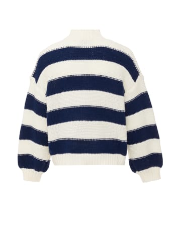 Blonda Damen Sweater in WOLLWEISS MARINE