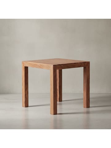 KADIMA DESIGN Esstisch Massivholz Akazie, Handgefertigt, Holztisch, Wohnküche in Beige